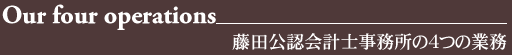 藤田公認会計士事務所の4つの業務